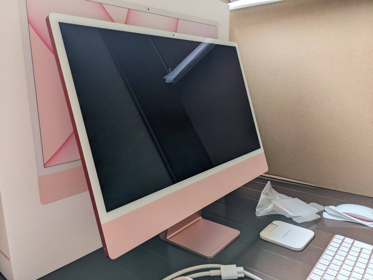  including carriage )Apple iMac M1 24 -inch pink ( red )MacOS 14.4.1 memory 16GB storage 2TB SSD operation verification * the first period . settled 