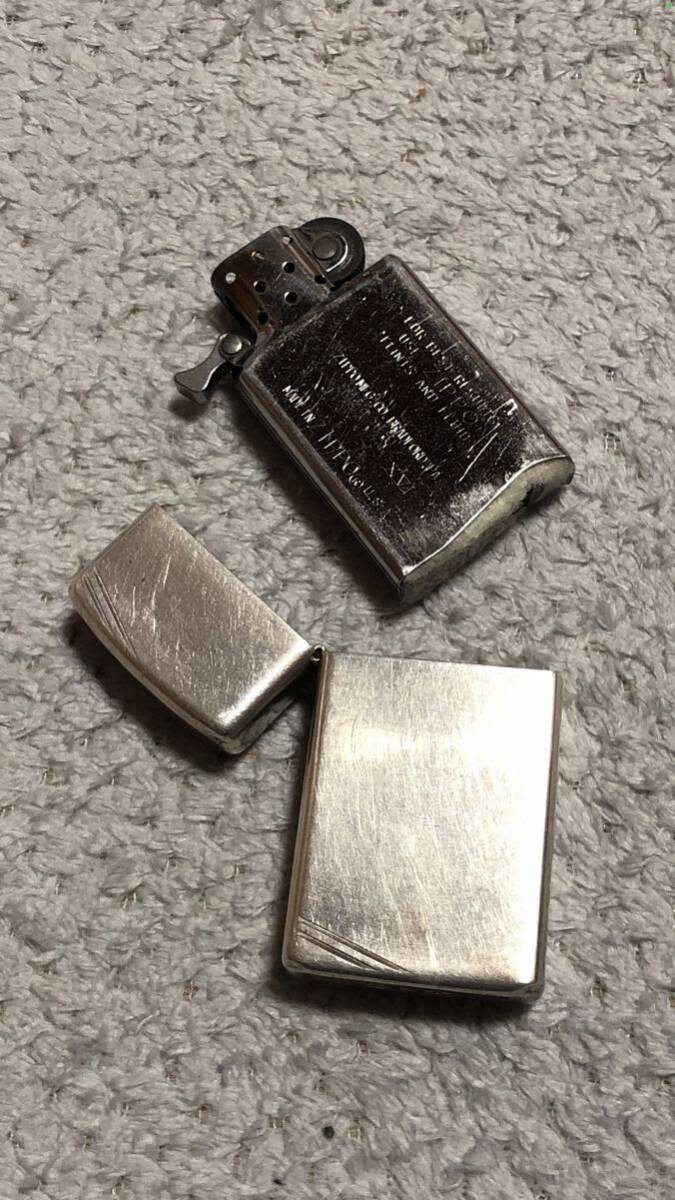 ☆ZIPPO☆2002☆ STRLING☆スターリングシルバー☆スリム☆中古☆火花確認済☆フリント新品☆送料込み☆１円スタート☆の画像8