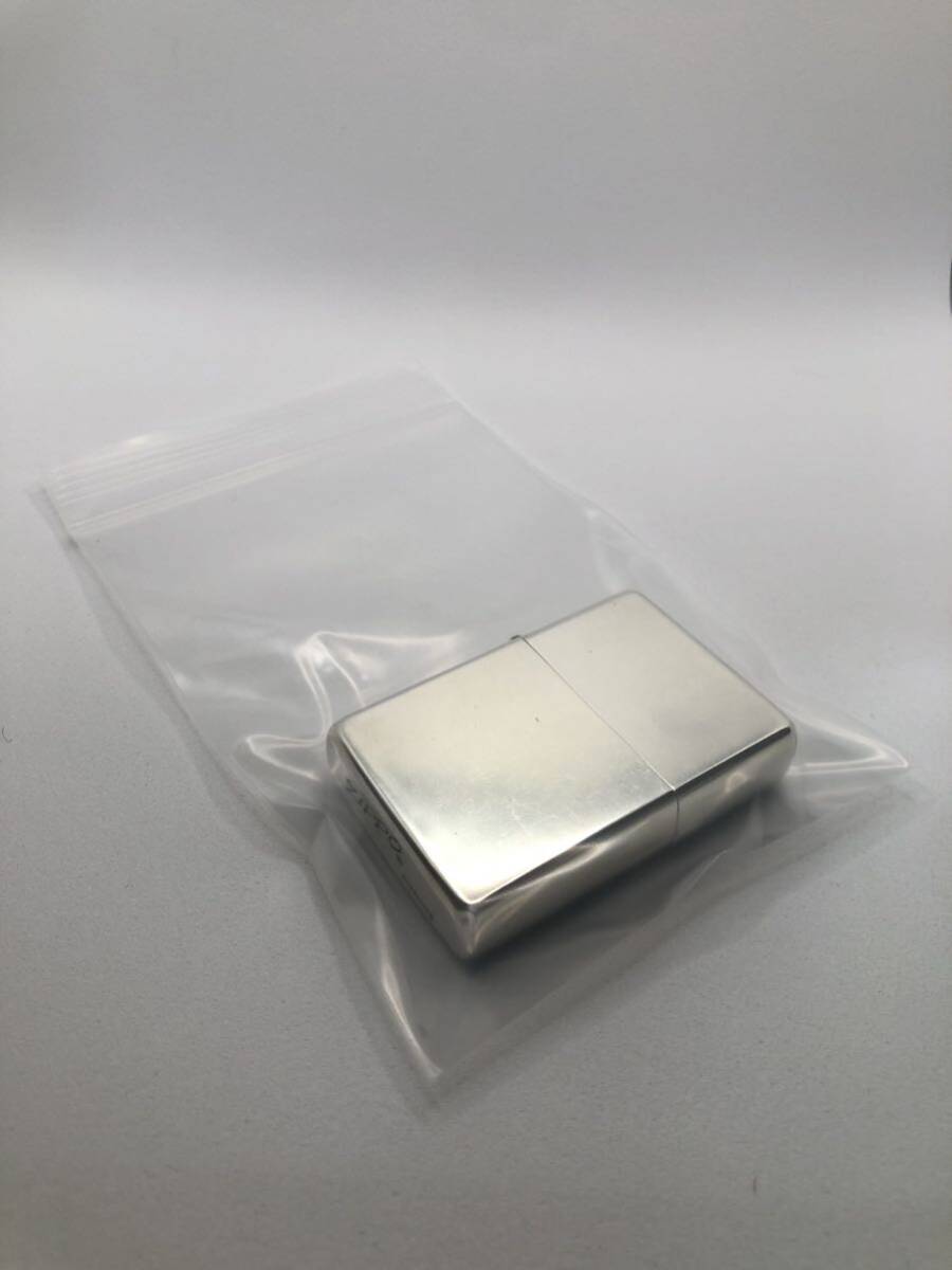 ☆ZIPPO☆ STRLING☆スターリングシルバー☆イタリック体☆フラットトップ☆無地☆火花確認済☆フリント新品☆送料込☆即決☆レア☆の画像10