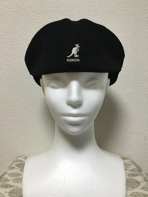 ★美品 送料込★カンゴール KANGOL ハンチング M 黒 12 0401_画像1