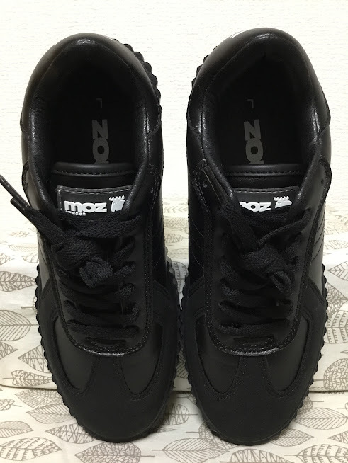 * beautiful goods including carriage *24.5mozmoz thickness bottom sneakers black L 04 0410