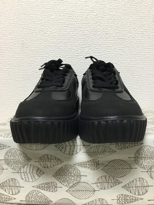 * beautiful goods including carriage *24.5mozmoz thickness bottom sneakers black L 04 0410