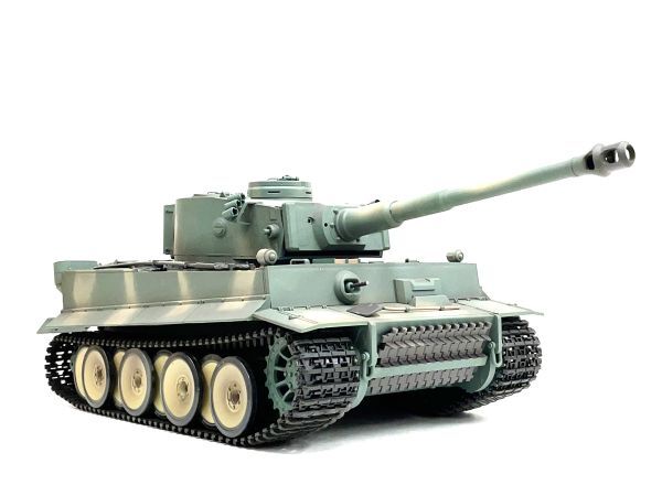 国内発送 Heng メタルギアボックス 迷彩色 対戦可能】特注 赤外線バトルシステム付 【塗装済み完成品 Long タイガーI型 1/16 2.4GHz 戦車、軍用車両