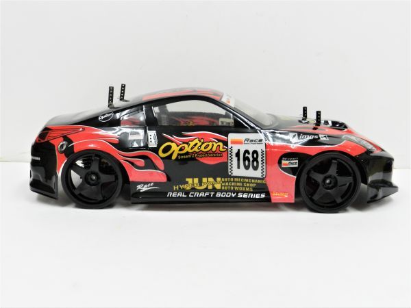  super-discount * has painted final product * full set . Japan nationwide free shipping * turbo with function 2.4GHz 1/10 drift radio controlled car Fairlady Z type black red 