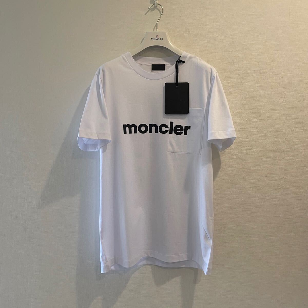 ラスト サイズXL Moncler Tシャツ 背中ラバーロゴ white の画像3