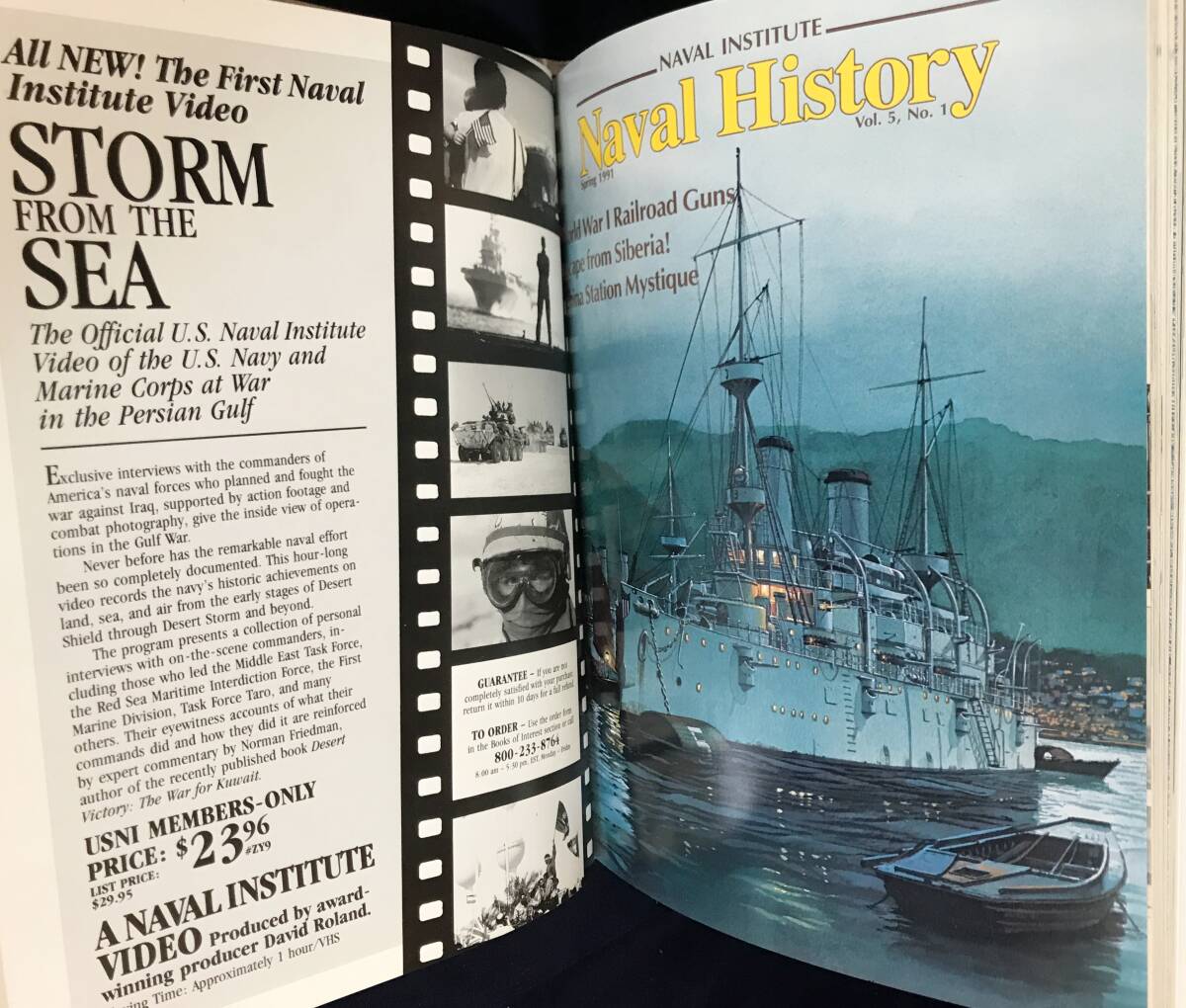 ■英語洋書 アメリカ海軍史 1991年春夏秋冬号4冊合本【Naval History】Naval Institute Press　●軍艦 パールハーバー50周年 キューバ危機_画像4