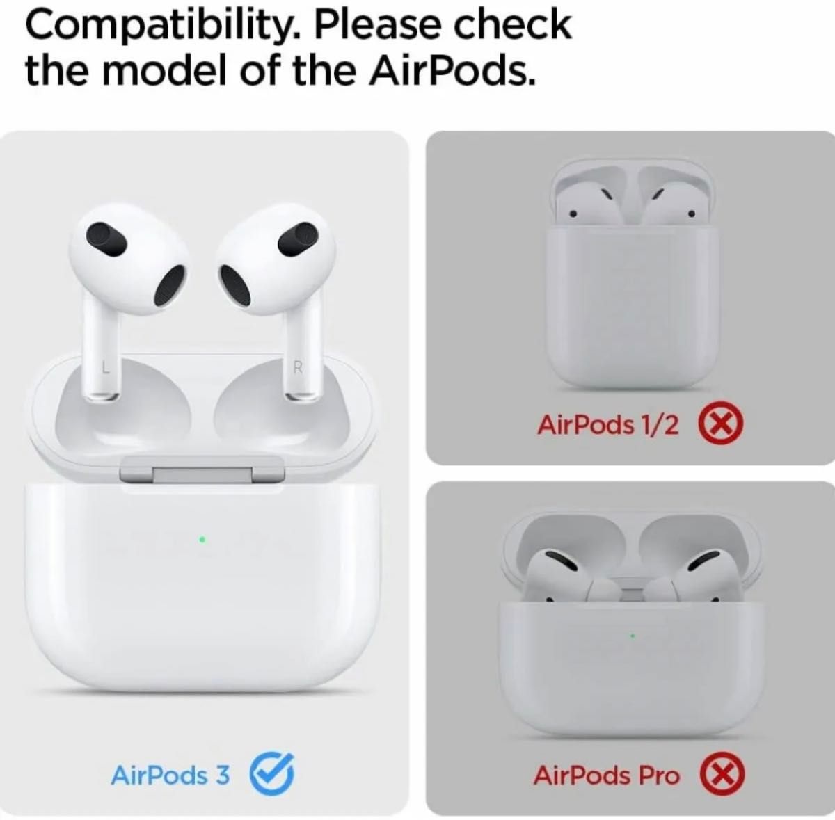 【新品】Spigen AirPodsケース Airpods 第3世代 ケース ソフトケース 透明 保護 カバー