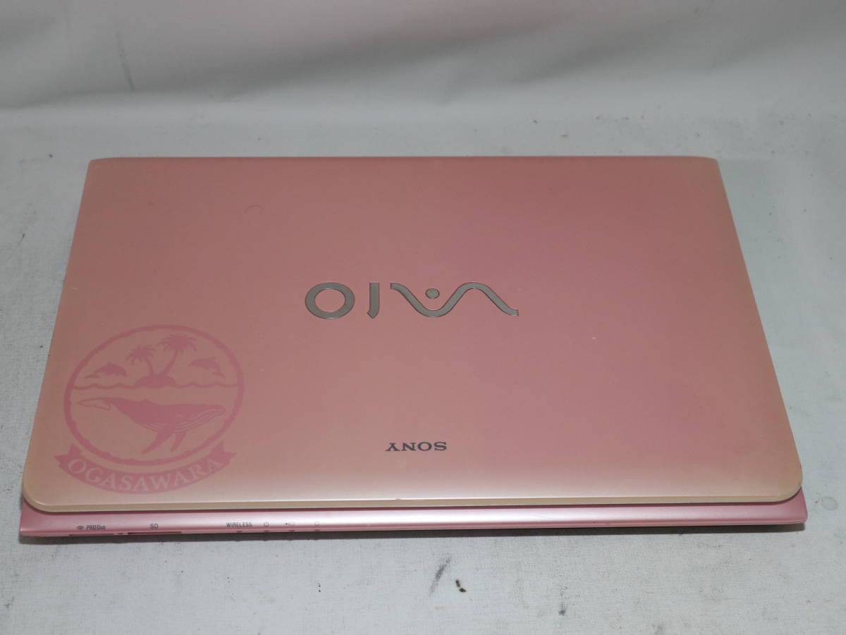 Core i7 SVEシリーズ ★ VAIO ピンク★ win 10 pro ≪ 爆速SSD 仕様 ≫メモリ8G/SSD512GB(新品) /WiFi/Cam/DVD/office 2019_☆包みこむようなフォルム