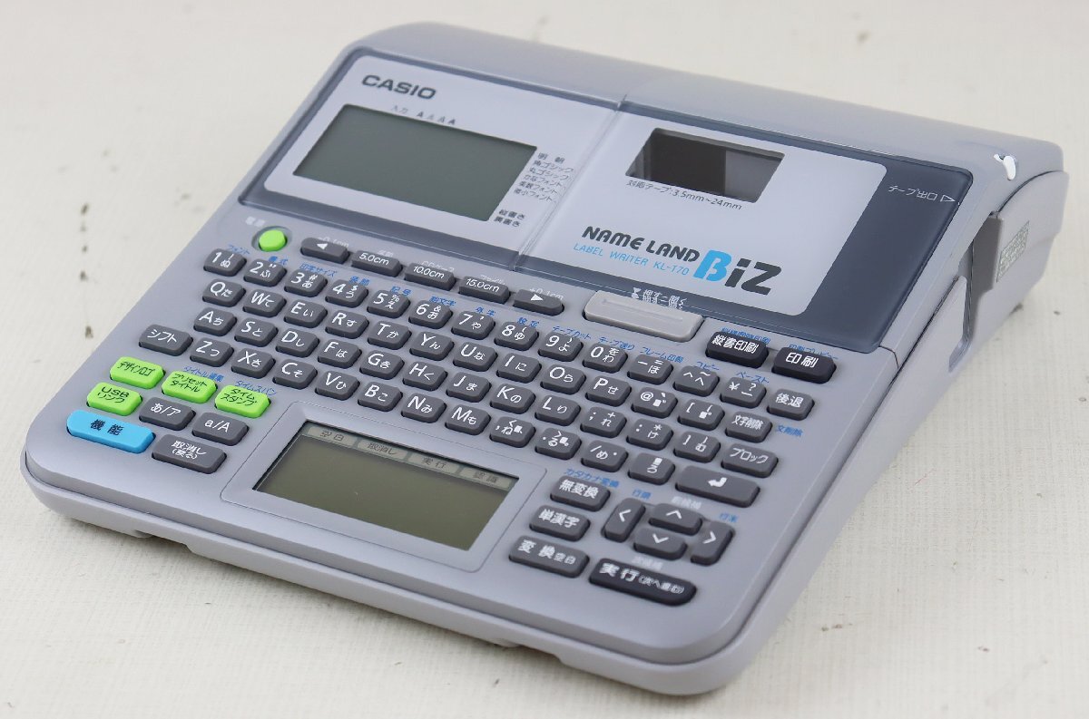 S★中古品★事務用品 ラベルライター 『KL-T70 ネームランドBiz』 CASIO/カシオ 手書きパネル搭載 箱・説明書等付属の画像2