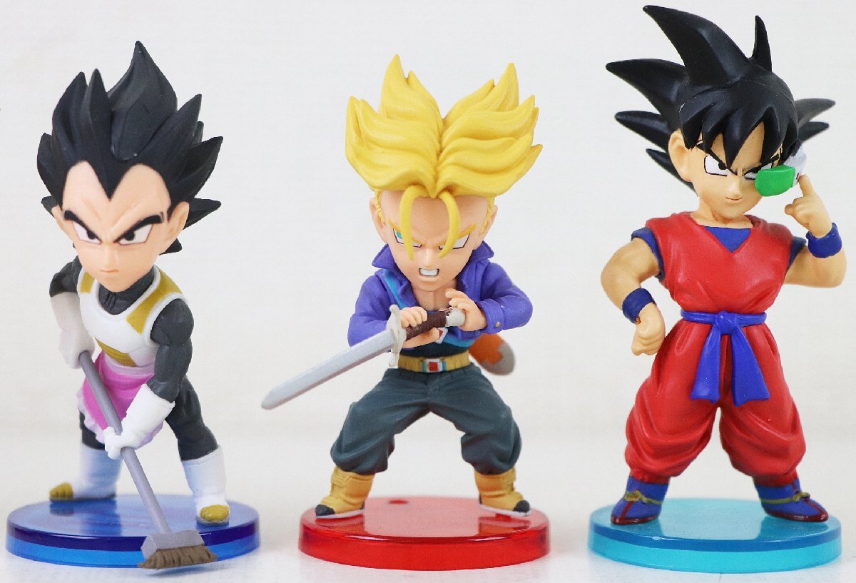 S◇中古品◇フィギュア ドラゴンボール 5点 まとめてセット 孫悟空/ベジータ/孫悟飯 等 ワールドコレクタブルフィギュア ※支柱欠品