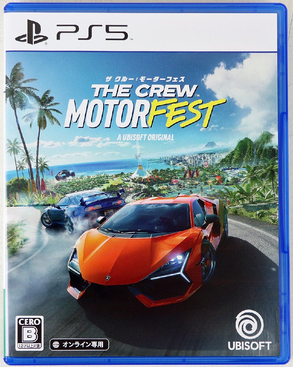 P◇中古品◇PS5 ザ クルー：モーターフェス ELJM30326 ユービーアイソフト THE CREW MOTOR FEST オンライン専用 ケースつき_画像1