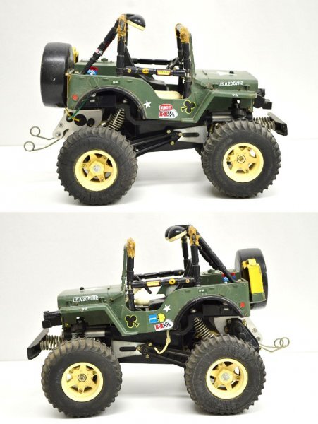 KM555* junk * Tamiya 1/10 Stunt action electric radio control off-road car wild ui squirrel ui squirrel M38 Jeep 