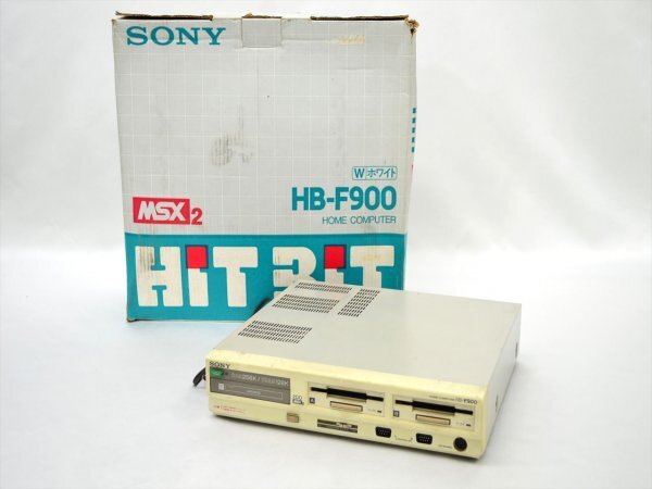 KM558●現状品●SONY ソニー MSX2　HB-F900　旧型パソコン/PC　通電確認のみ/ジャンク_画像1