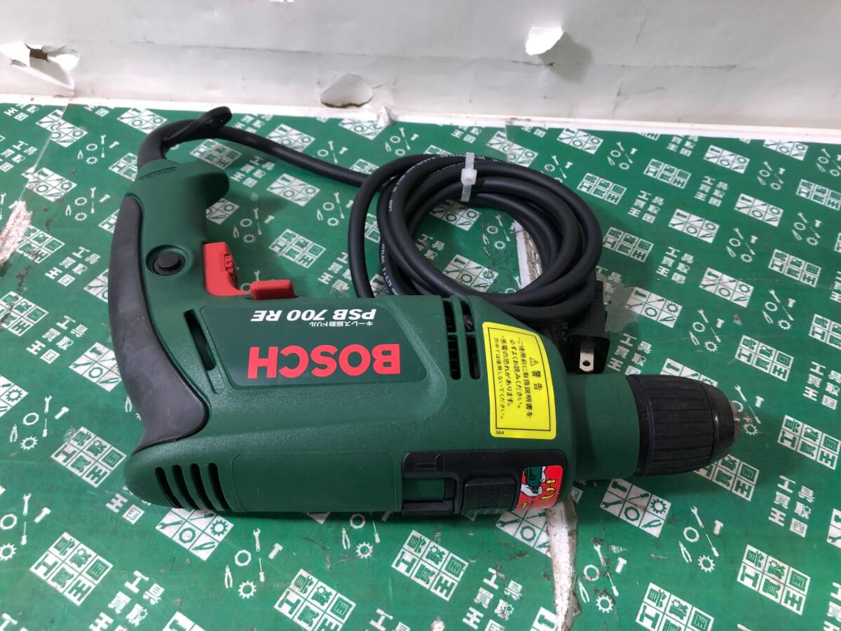 中古品 電動工具 BOSCH 振動ドリル PSB700RE 掘削 削岩ハツリ 土木工事 ITYVU4AV7KGEの画像4