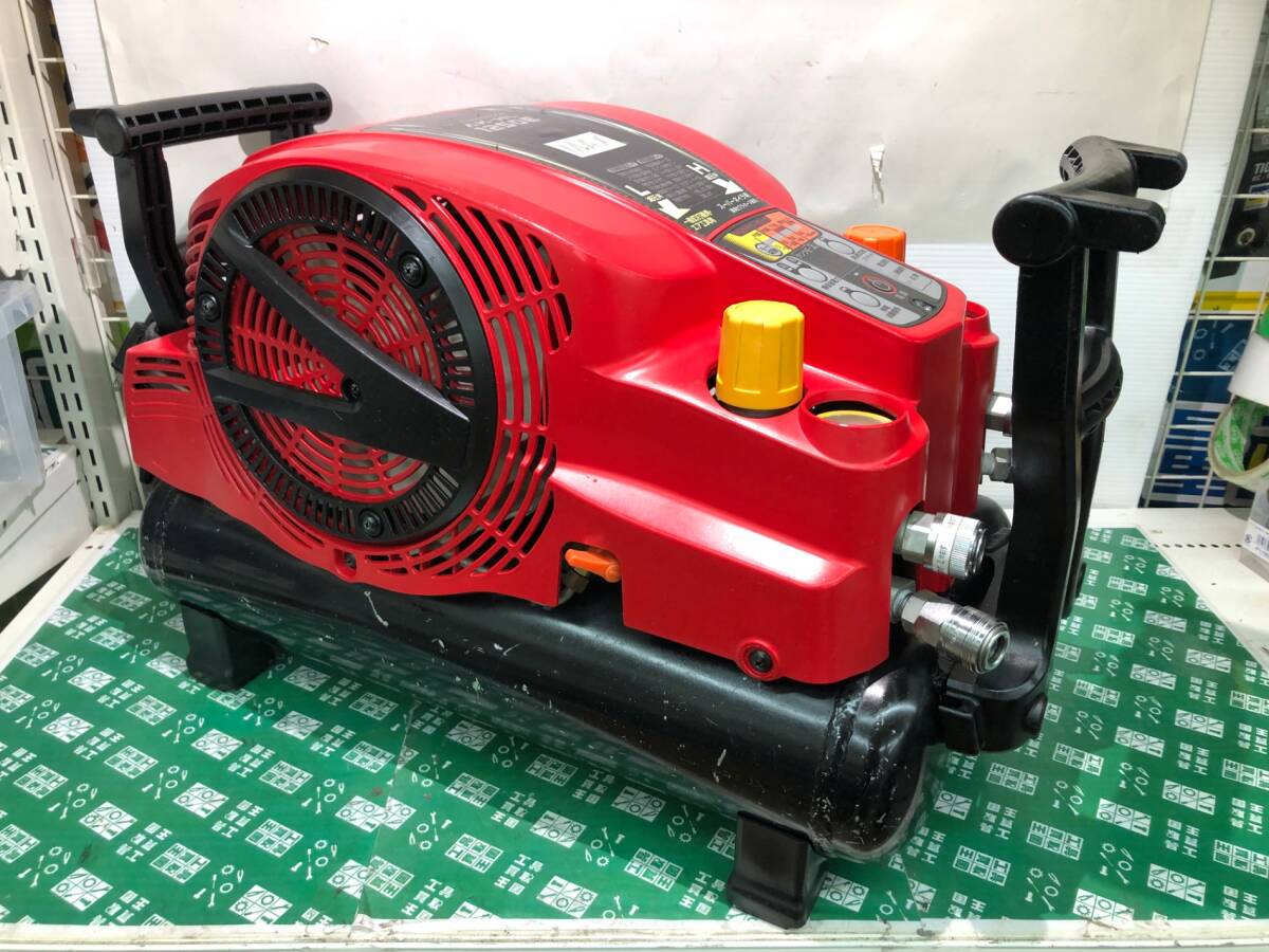 中古品 電動工具 マックス MAX 45気圧エアコンプレッサ AK-HL1250E 本体のみ.常圧 通常圧.高圧.エア工具. ITWLI04E46WS_画像2