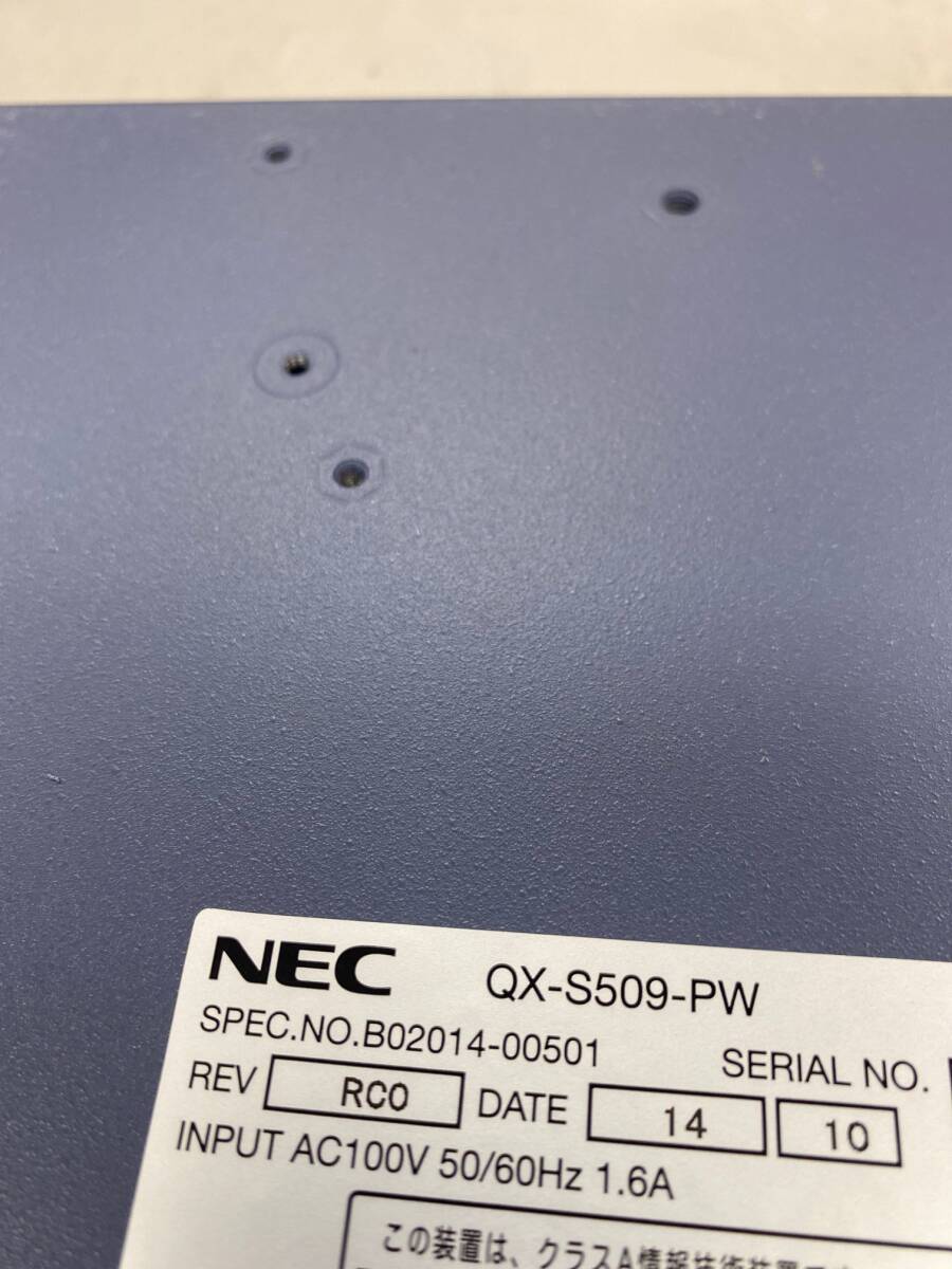 NEC QX-S509-PW PoE レイヤ2スイッチ 2台_画像5