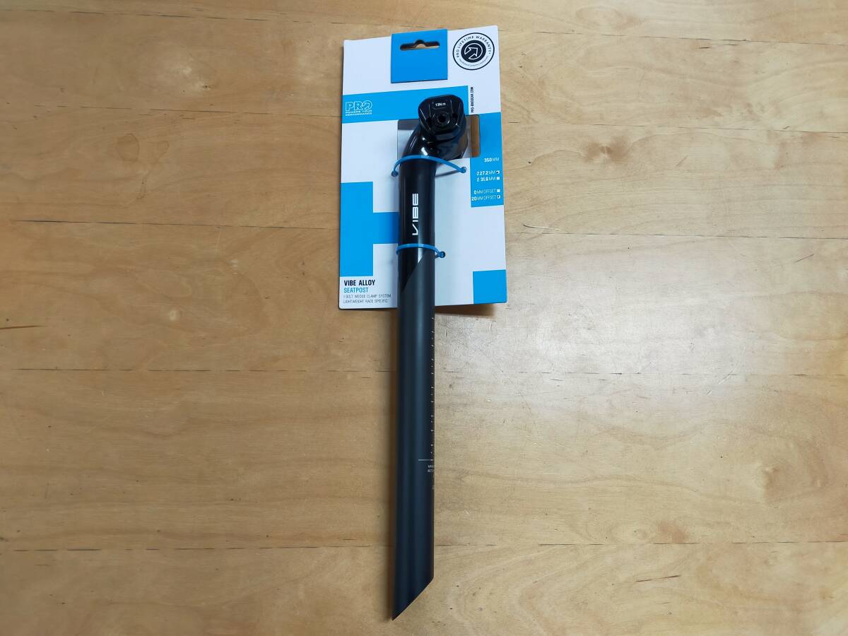 VIBE シートポスト 27 2㎜×350mm オフセット 20mm アルミ PRO VIBE シートポスト 27 2㎜×350mm オフセット 20mm アルミ PRO
