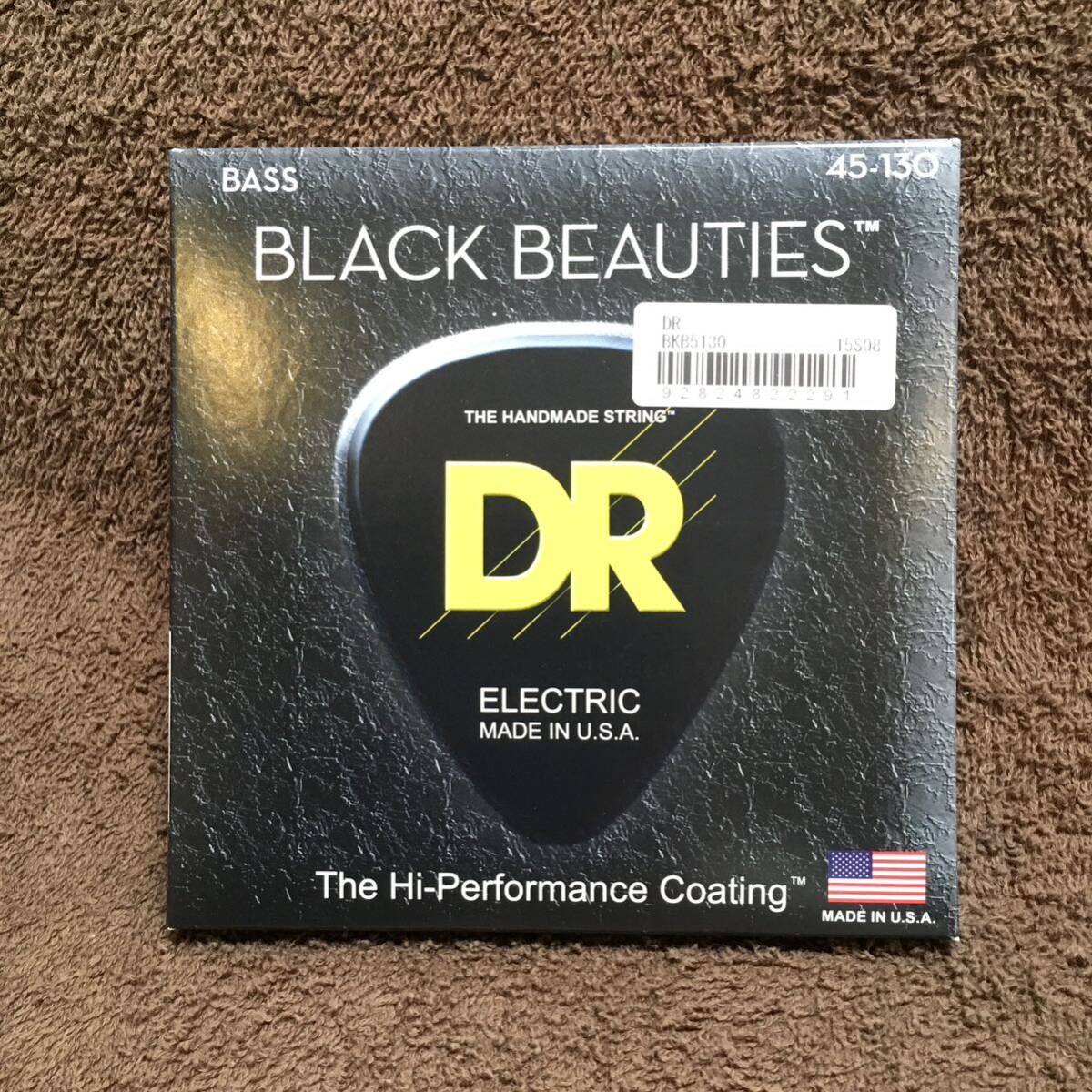 ラスト出品 【未使用】 4弦 ベース弦 黒い弦 DR BKB-45 BLACK BEAUTIES BLACK Colored Medium 45-105 送料185円〜の画像1