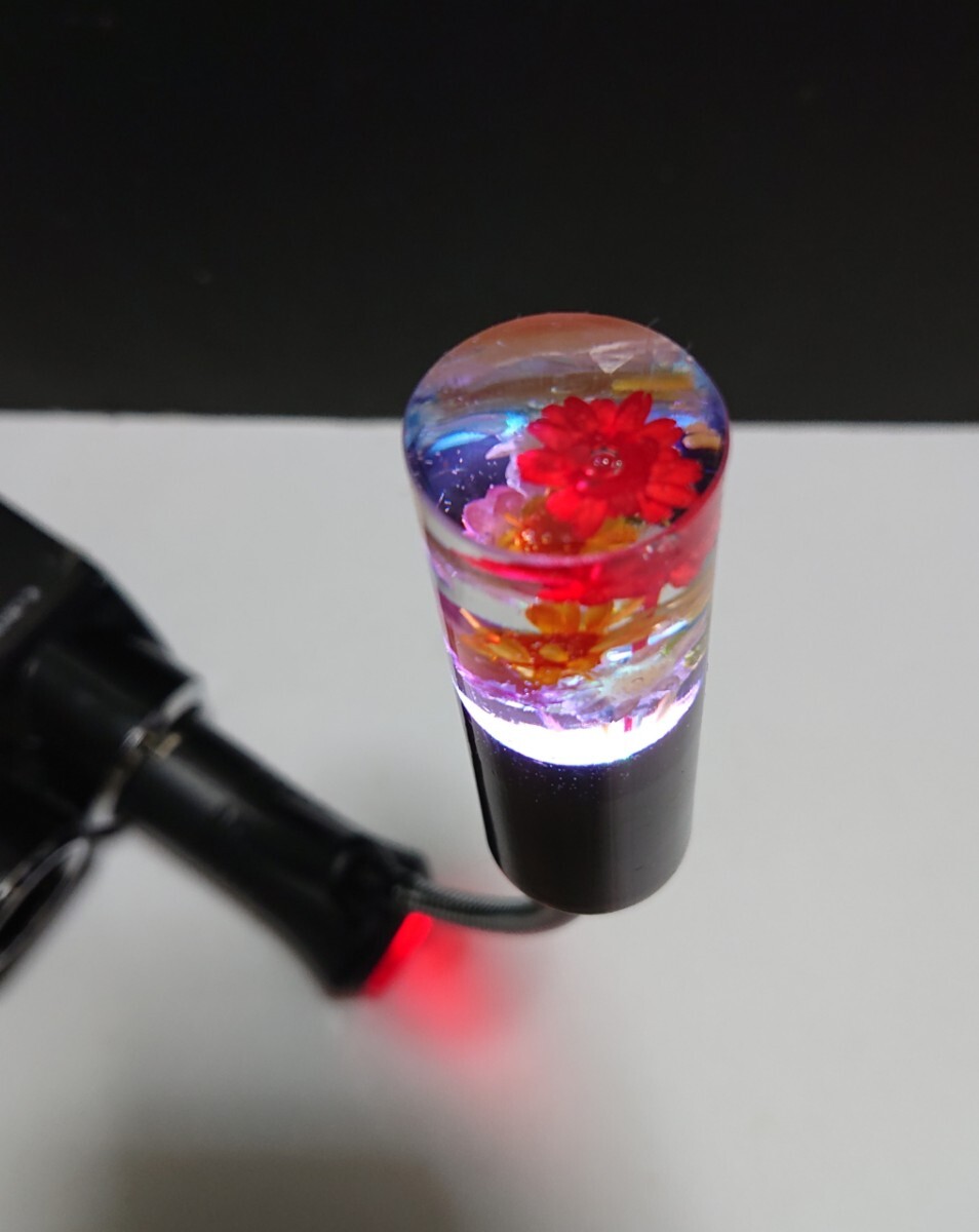 【水中花マニア必見】水中花シガープラグフレキイルミネーション（12v用）7色LED ON、OFFスイッチ付 グラデーション  /デコトラ レトロの画像4