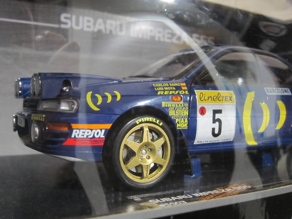 サンスター 1/18 スバル インプレッサ 555 プロドライブ サインツ WRC 1995 モンテカルロ SUBARU IMPREZA PRODRIVE STi Sun Star C.Sainz_画像5