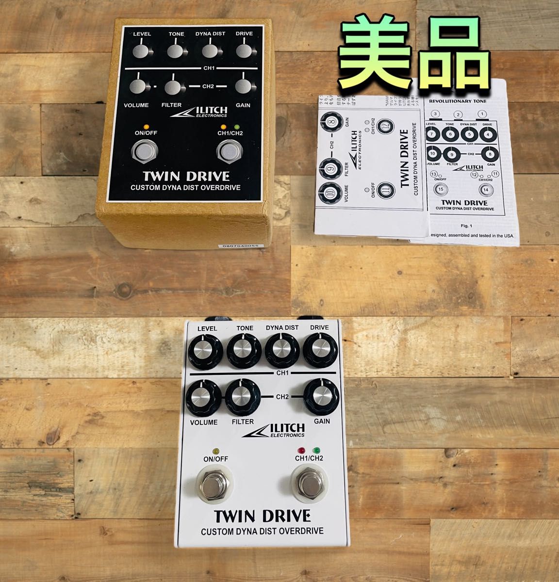 (美品) ILITCH TWIN DRIVE オーバードライブ エフェクター