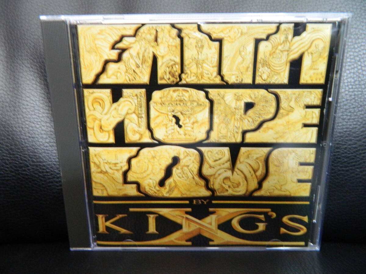 (3)  KING'S X  /  FAITH HOPE LOVE    日本盤    ジャケ、日本語解説 経年の汚れありの画像1