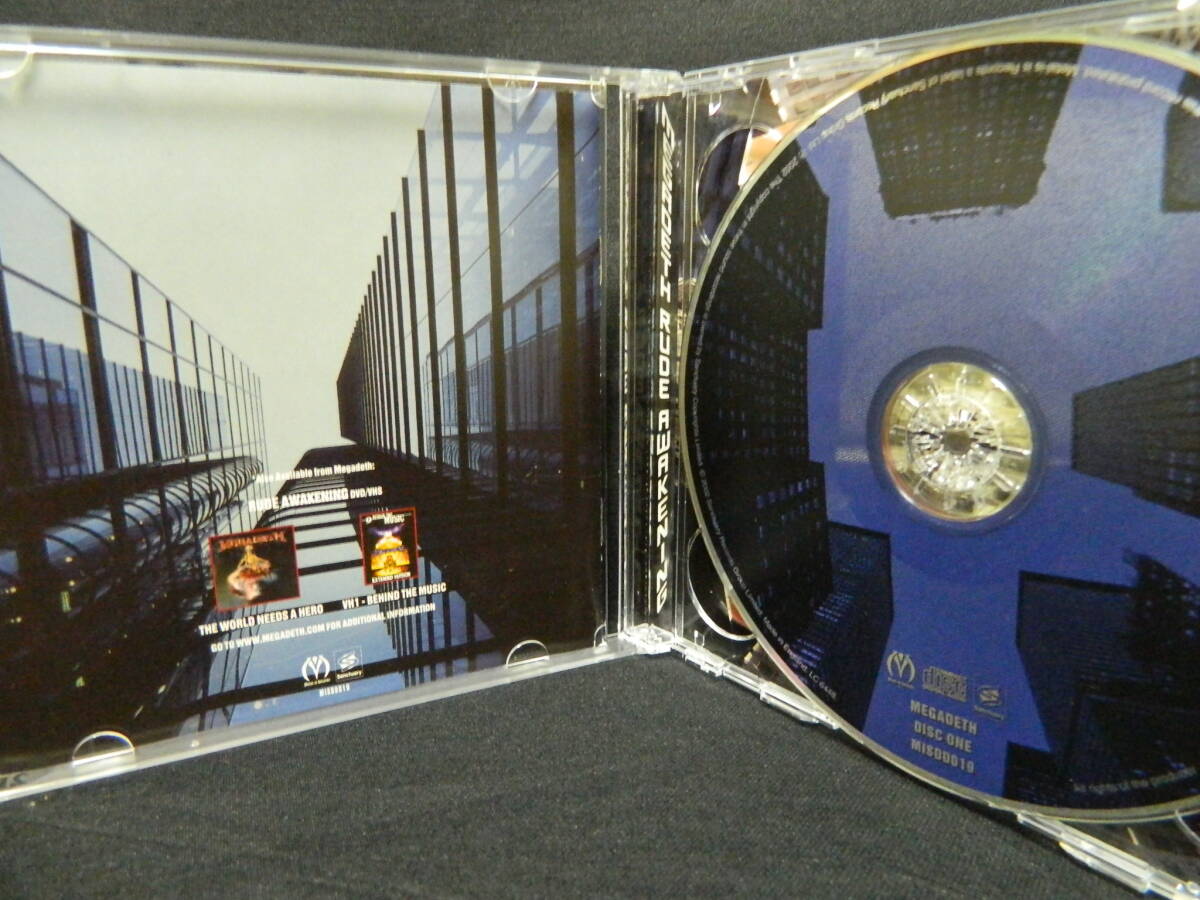 (19)  MEGADETH  /  RUDE AWAKENING   輸入盤   ２枚組  ジャケ、経年の汚れありの画像2