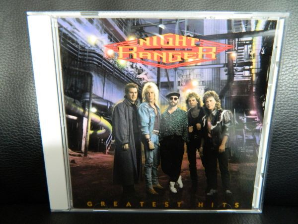 (23)  NIGHT RANGER   /  NIGHT RANGER'S GREATEST HITS   日本盤  ジャケ傷み、日本語解説 経年の汚れありの画像1