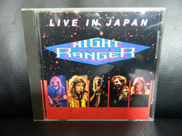 (24)  NIGHT RANGER   /  LIVE IN JAPAN   日本盤  ジャケ傷み、日本語解説 経年の汚れあり の画像1