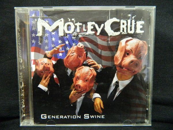 (26)　 MOTLEY CRUE　　 /　 GENERATION SWINE　　　輸入盤　　　ジャケ、経年の汚れあり　※5/6から発送です。_画像1