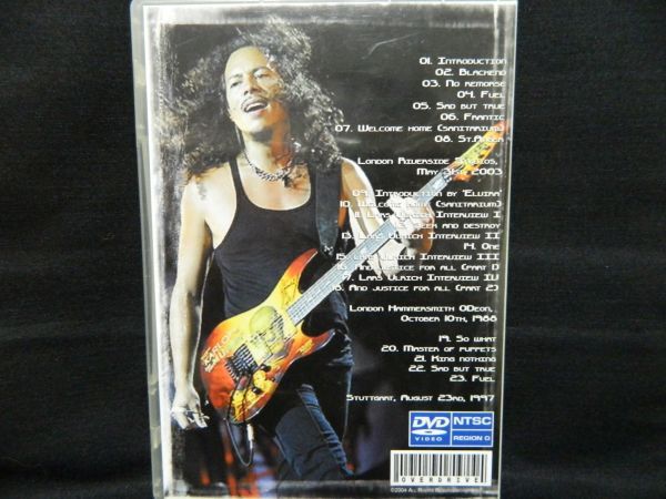 (28) used DVD METALLICA / OVERDRIVE DVD case scratch, made in Japan Blu-ray recorder . is possible to reproduce 