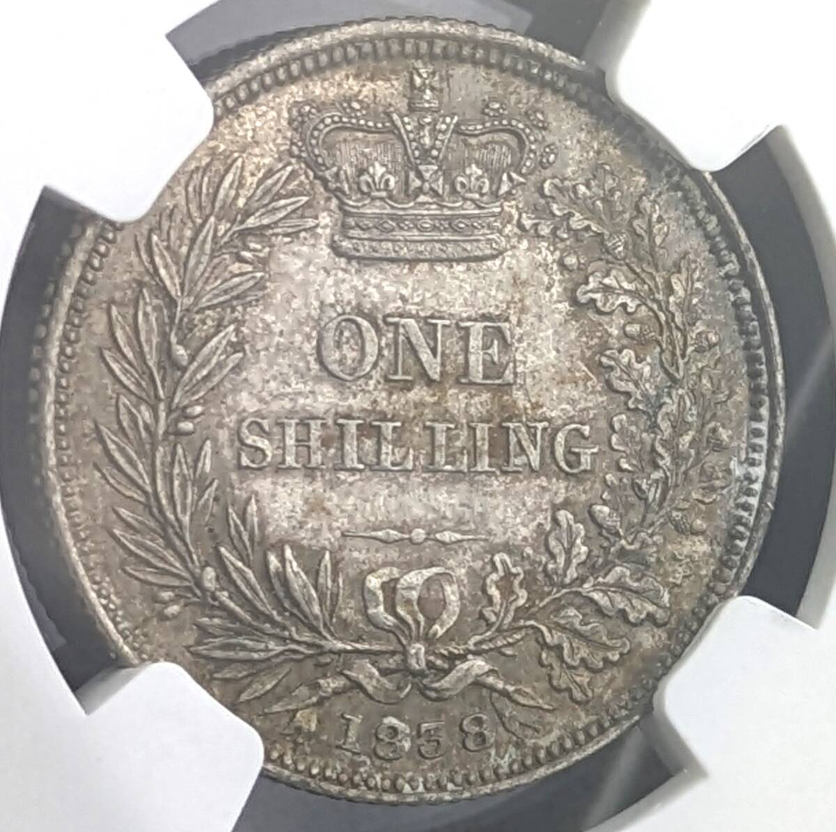 ★1838年 即位初年号 ★イギリス ヴィクトリア 1stシリング銀貨 WW刻印 NGC MS61 高鑑定 アンティークコイン シルバー 希少 投資 資産_画像6