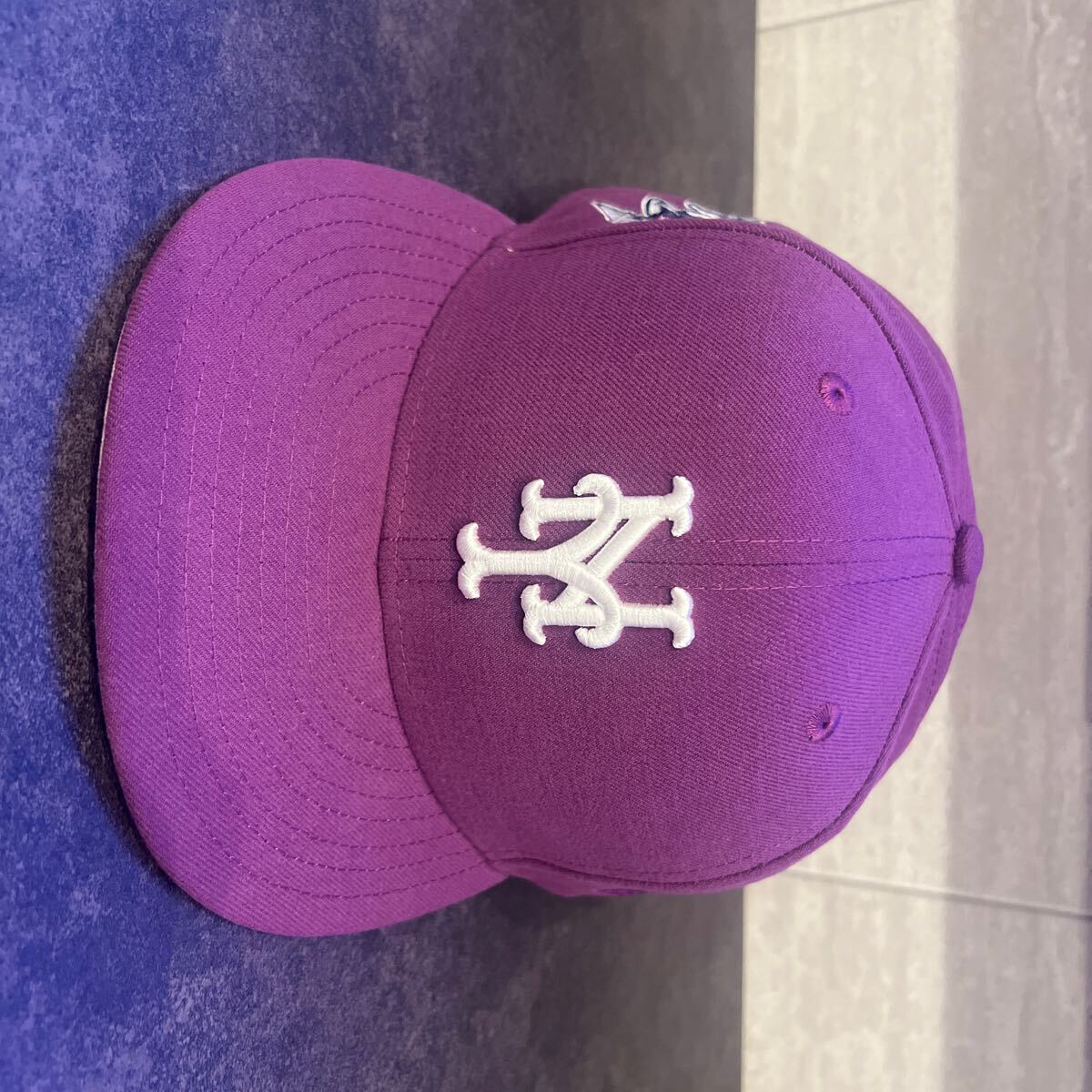 (7 5/8)ニューヨーク　メッツNew Era 59FIFTY FITTED Baseball Capフェアオブゴッド エッセンシャルベースボールキャップ　紫　パープル_画像1