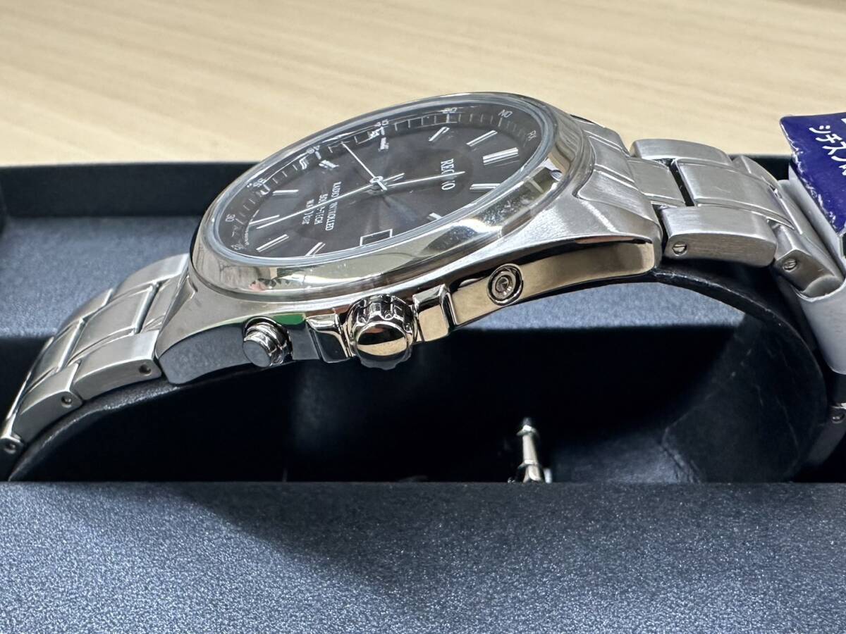 【E1847AM】美品 CITIZEN シチズン REGUNO レグノ ソーラー電波 腕時計 H415-S057515 動作品 メンズ 時計の画像5