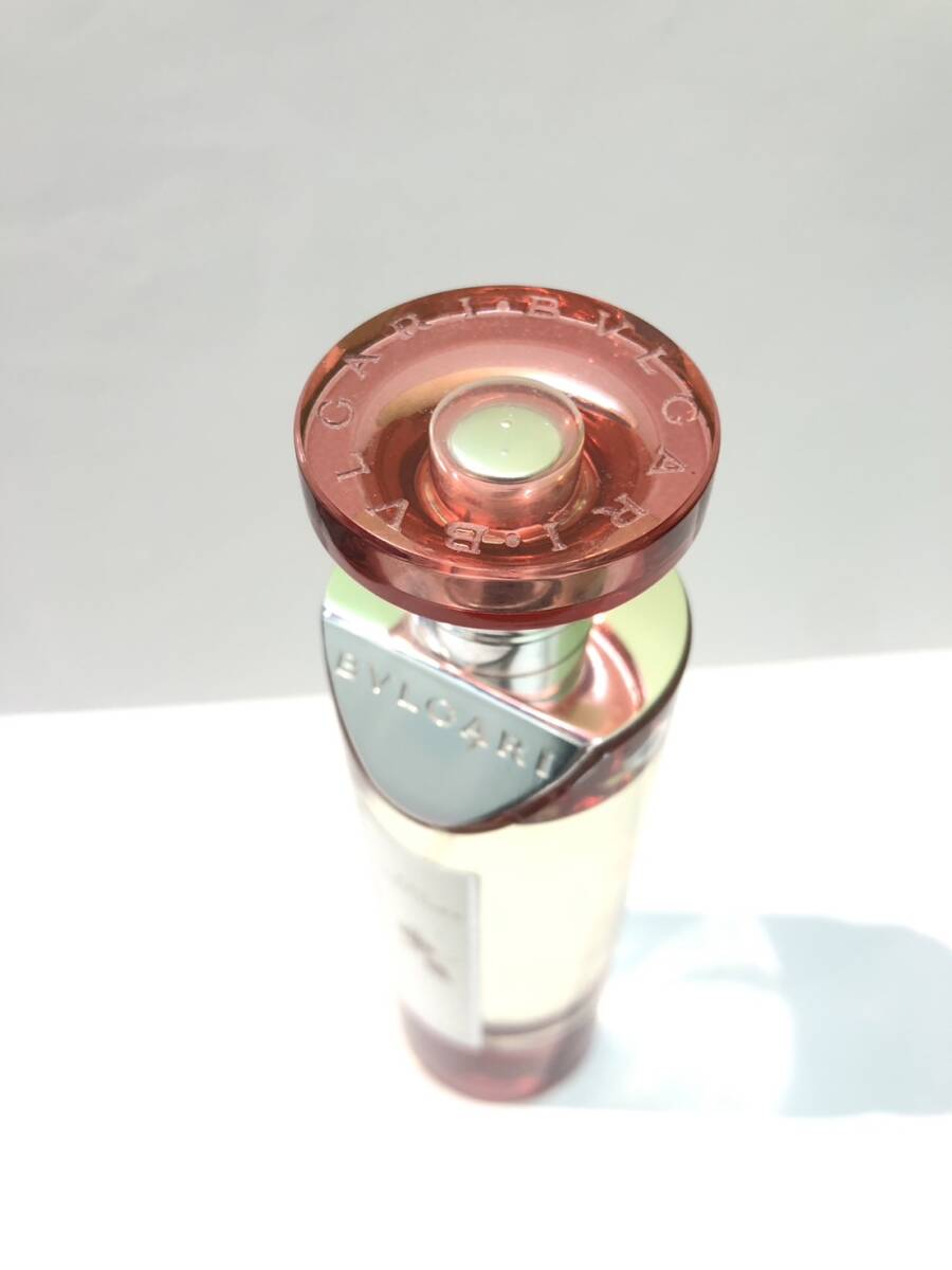 【F750AY】残量約8割 BVLGARI ブルガリ EAU PARFUMEE AU THE ROUGE オ パフメ オーテルージュ オーデコロン 100ml スプレー 香水の画像5