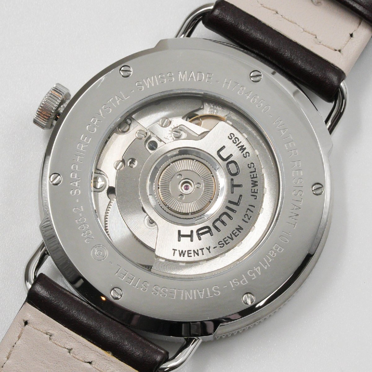 ハミルトン HAMILTON 腕時計 カーキ ネイビー パイオニア H78465553 メンズ 自動巻 中古 美品 [質イコー]_画像4
