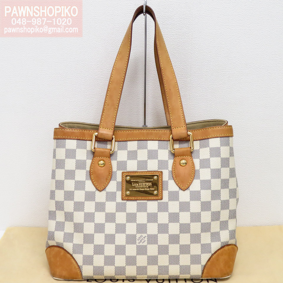 ルイヴィトン LOUIS VUITTON ダミエアズール ハムステッドPM／トートバッグ N51207 CA2191 中古 [質イコー]_画像1