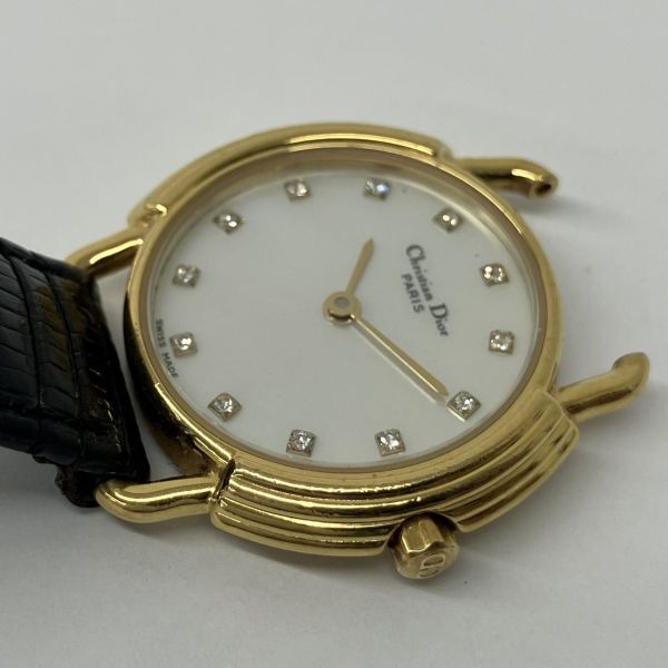 G006-CH3-936*Christian Dior Christian * Dior наручные часы 701840 женский кварц подушка заводная головка часов рабочее состояние подтверждено 