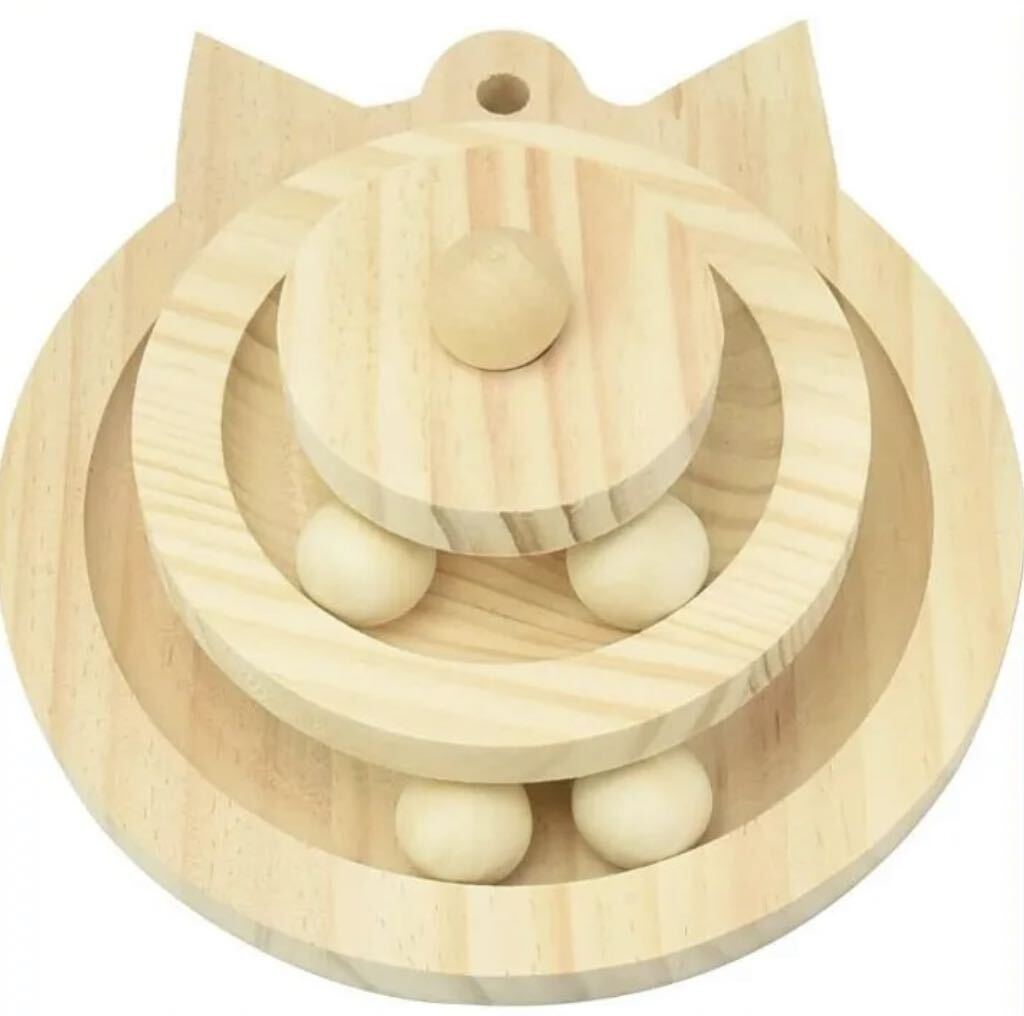  cat wooden toy rotation ball pet accessories -stroke less cancellation motion shortage 