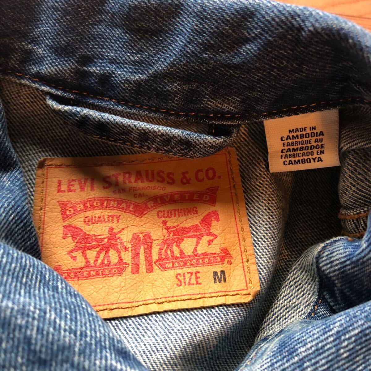 リーバイス デニムジャケット Levi’s Ｍ　ゆったりサイズ_画像2