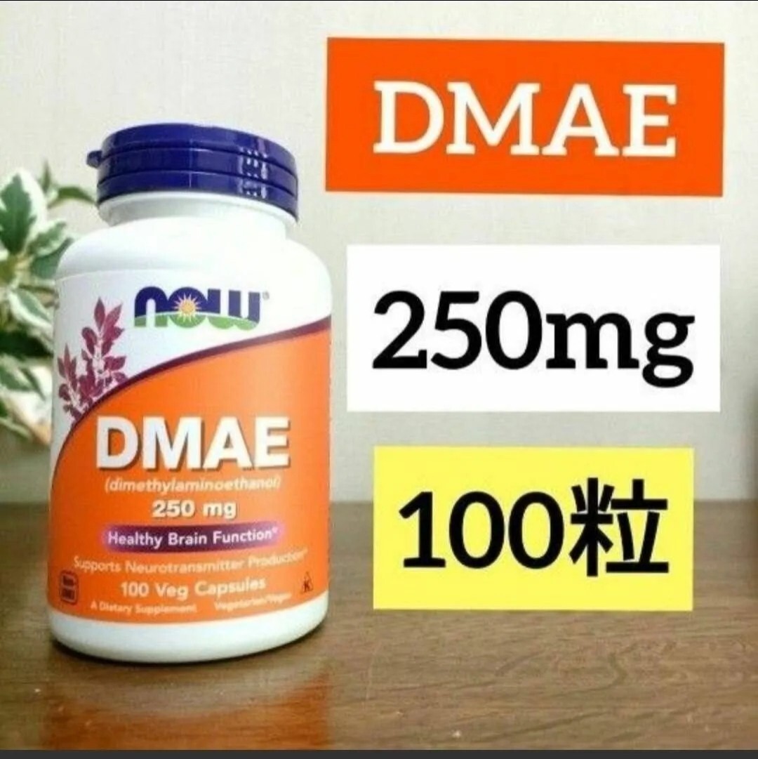 ナウフーズ　DMAE ジメチルアミノエタノール　250mg　100ベジカプセル　NOW FOODS