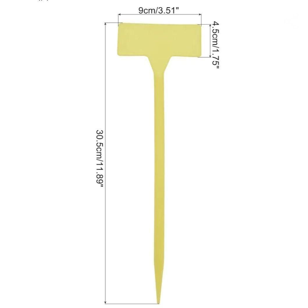 15本セット ビッグPVCプラントラベルステークTタイプ9x4.5x30.5cm ガーデニング プレート 