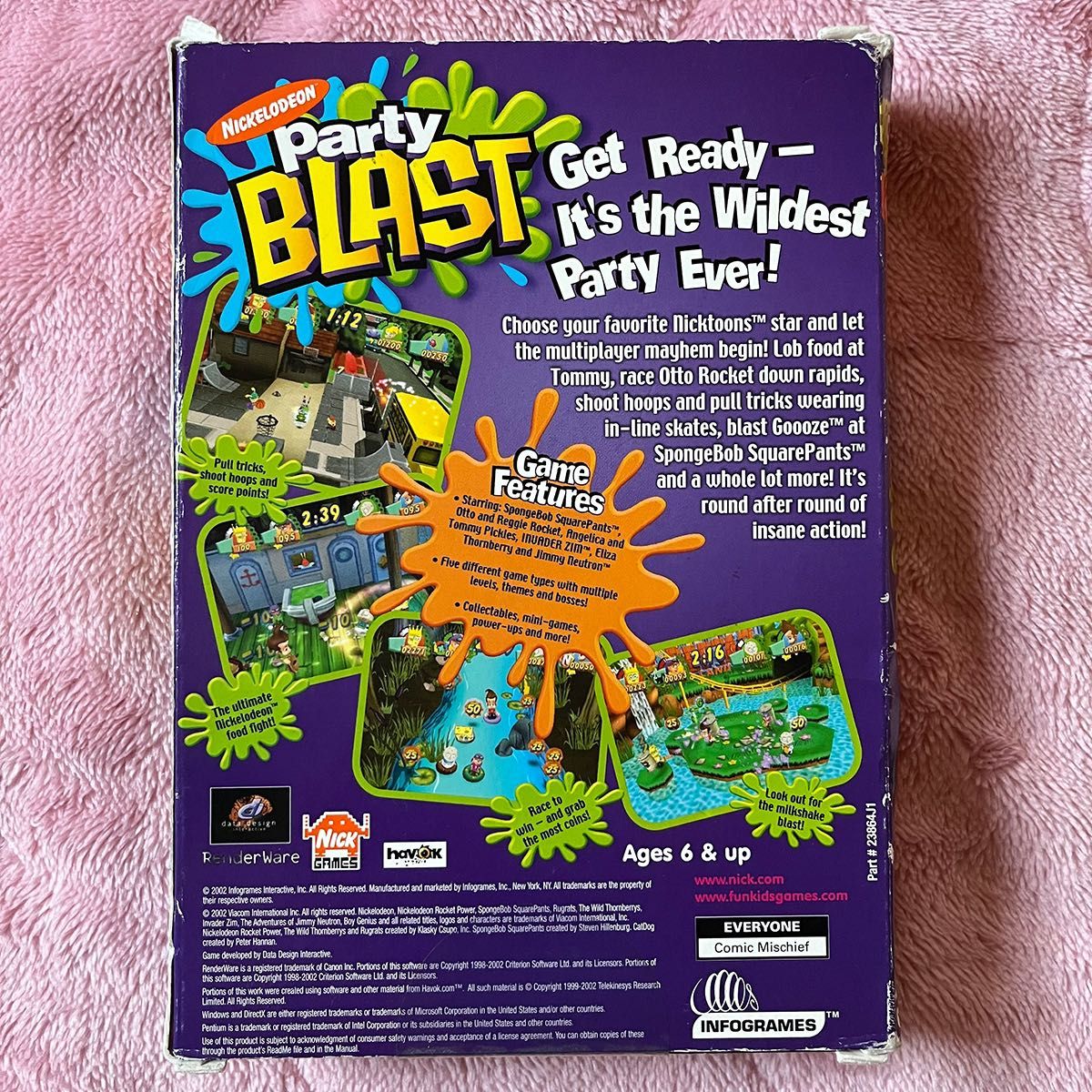 超希少 中古 Windows Party BLAST PC ゲームソフト レトロゲーム スポンジボブ 英語 輸入版