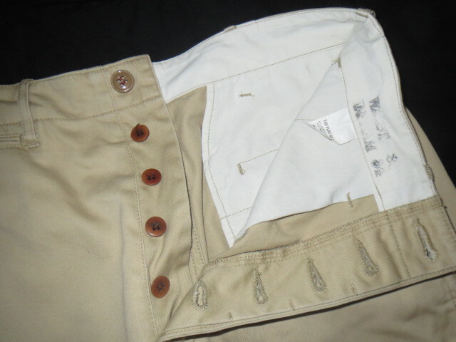 FLAT HEAD フラットヘッド KHAKI TROUSER ウエポン チノパン M-47W W30の画像3