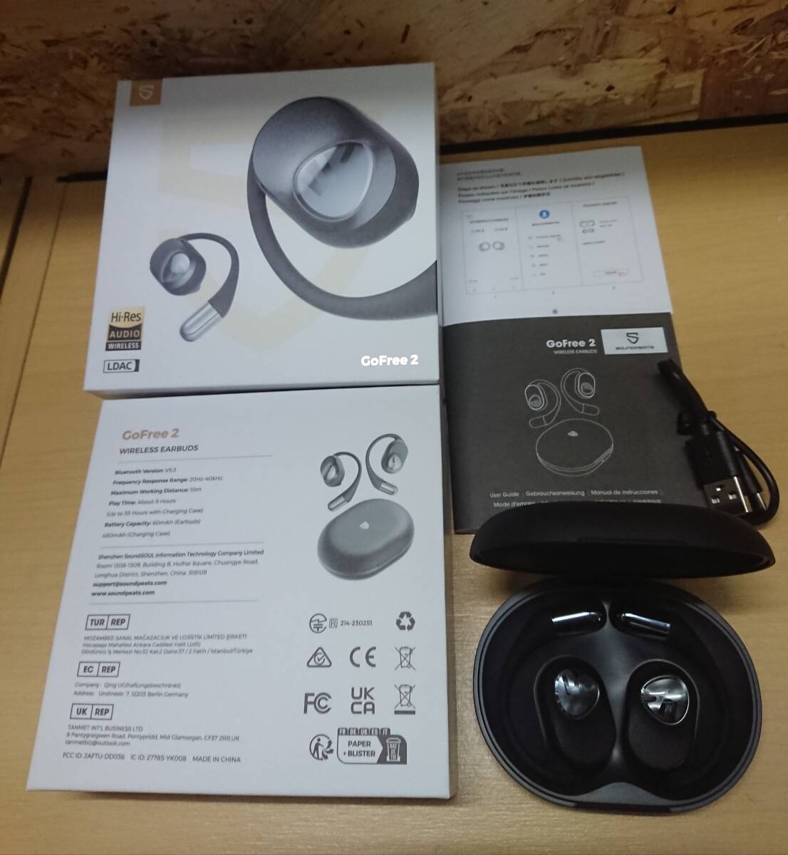 SOUNDPEATS GoFree2 耳掛け式 イヤホン ハイレゾ/LDAC対応/Bluetooth5.3 ワイヤレスイヤホン オープンイヤー型 16.2mmドライバーの画像3