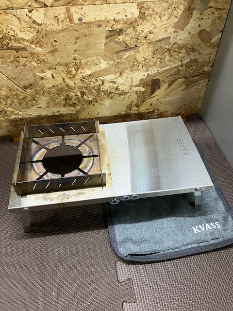 KVASS SOTO ST-310用遮熱テーブル 風防付き シングルバーナー用遮熱板 5種類バーナー対応 ステンレス製 コンパクト (st310遮熱テーブル)の画像8