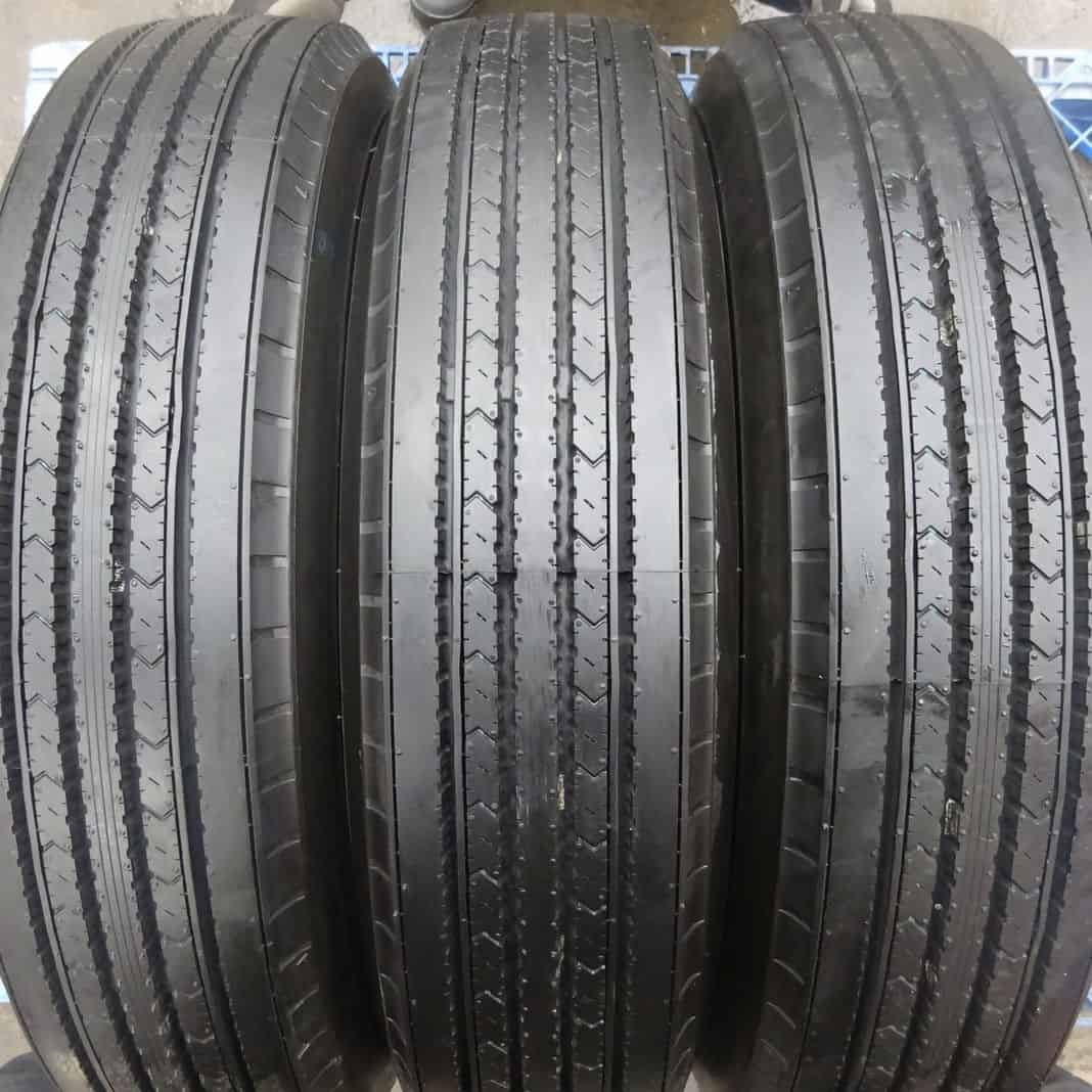 イボ付き 夏 6本SET 会社宛 送料無料 225/80R17.5 123/122 LT ダンロップ SP330 地山 リブタイヤ 4t車 中型トラック ユニック NO,Z6253_画像2