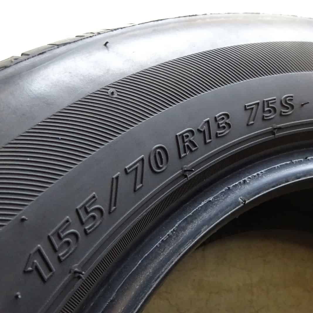 夏4本SET 会社宛送料無料 155/70R13 75S ブリヂストン ネクストリー ピクシス エポック バモス ホビオ NV100 クリッパーリオ ミラ NO,Z6585_画像6