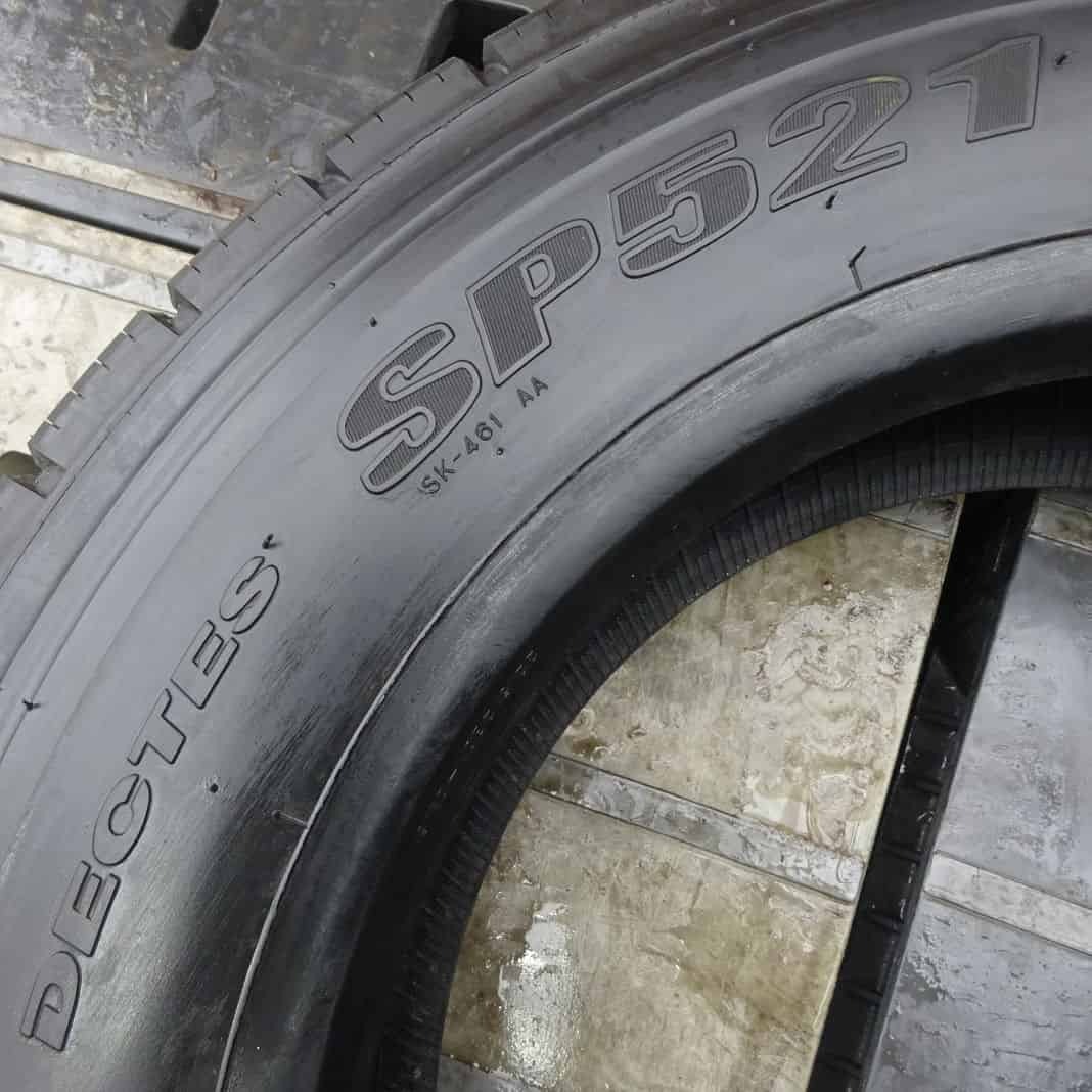 夏 新品 2本SET 会社宛 送料無料 255/70R22.5 143/140 TB ダンロップ SP521 高床 大型トラック フロント リブラグ 舗装路 悪路 NO,Z6268_画像5