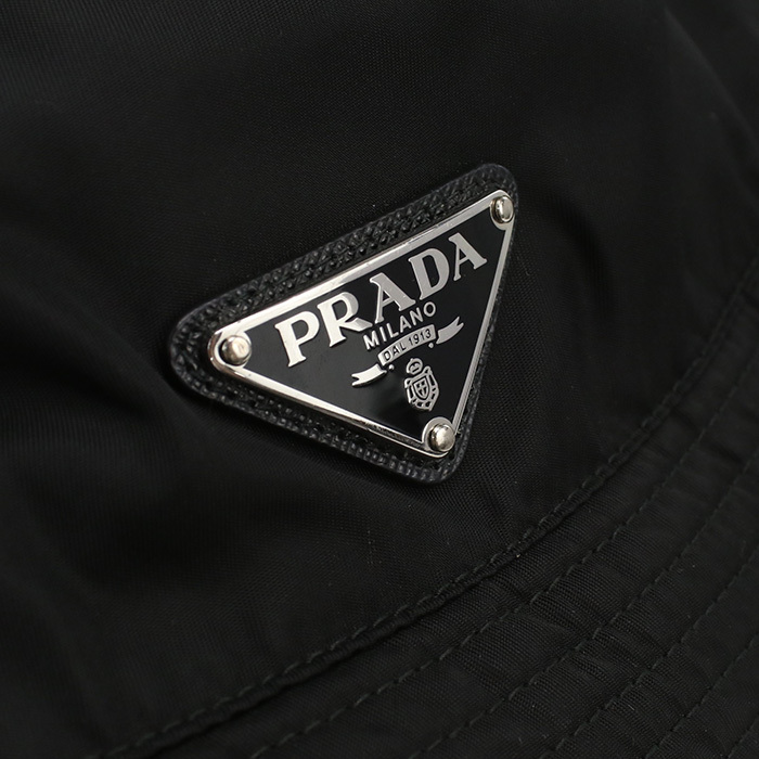 中古良品プラダPRADA バケットハット ブランド 1HC137 2B15 F0002 ブラック ランク：A us-2 レディース_画像3